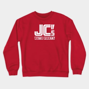 JC Auto Parts - (Single-Sided - White on Solid Color) Crewneck Sweatshirt